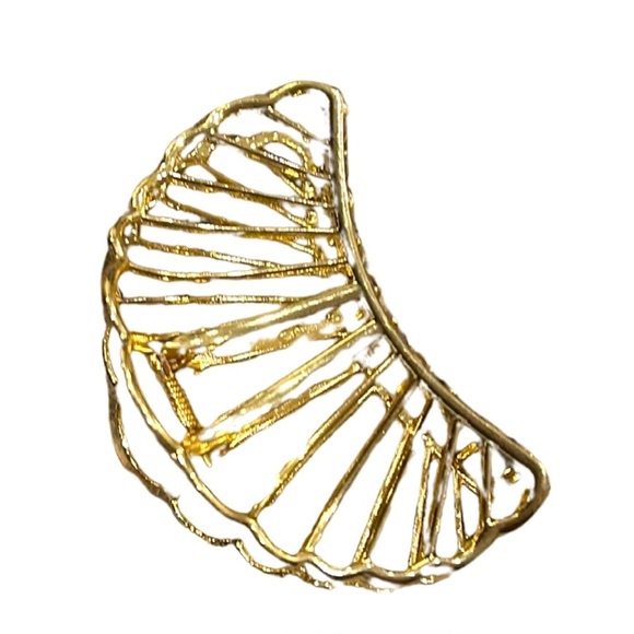 Accessories - Gold Metal Shell Claw Hair Clip | New